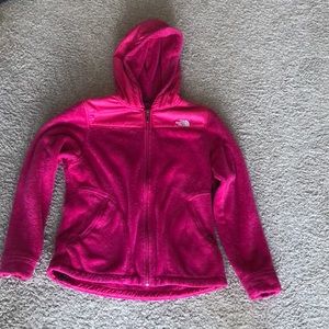 Full zip furry north face with good